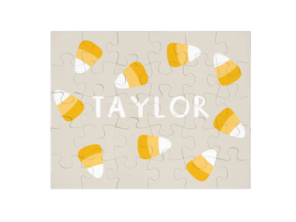 Candy Corn Name Puzzle for Kids