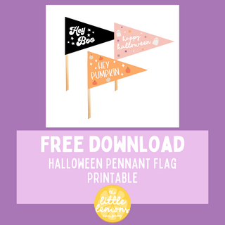 Halloween Pennant Flag Printable: Free Download Now