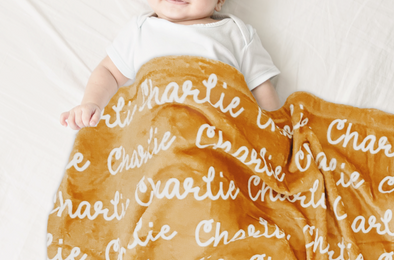 Why We Love Giving Personalized Name Blankets as a Baby Gift