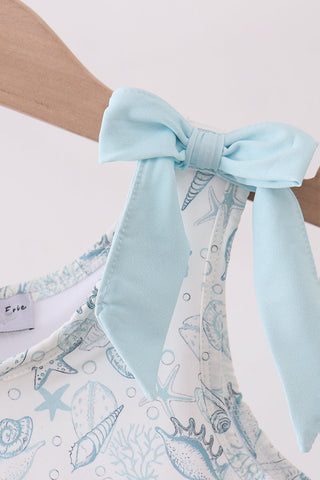 Sea shell  bow swimsuit