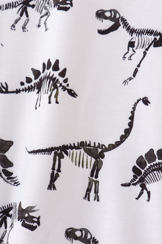 Navy dinosaur print bubble