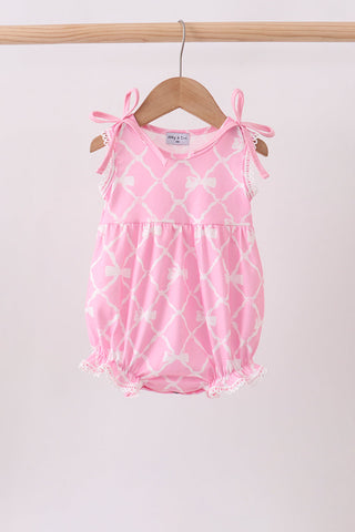 Pink Bow Knit Bubble