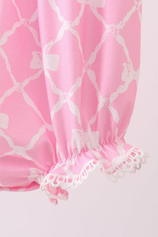 Pink Bow Knit Bubble