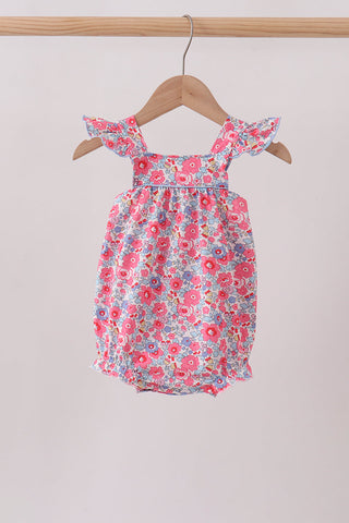 Pink Floral Knit Bubble