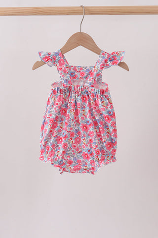 Pink Floral Knit Bubble