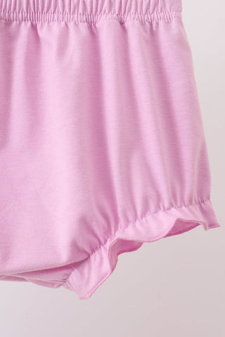Purple Hydrangea Knit Bloomer Set