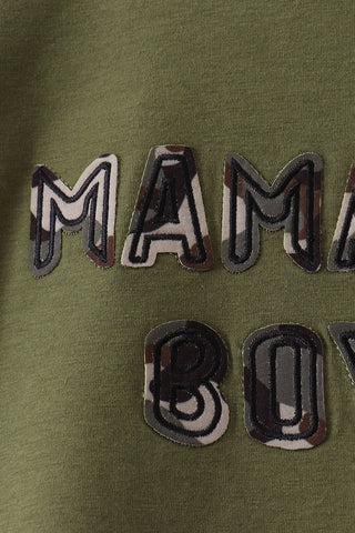 Mama's Boy Applique Knit Set