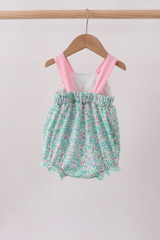 Pink Bow Floral Knit Bubble
