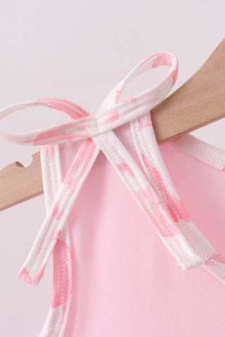 Pink Sailboat Embroidered Knit Set