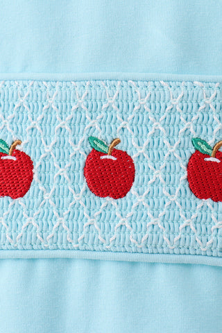 Blue Apple Smocked Top