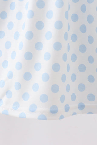 Mint Crayon Applique Dot Dress