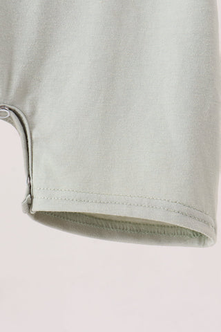 Green Scarecrow Embroidery Romper