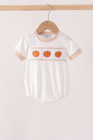 Khaki Pumpkin Embroidery Bubble