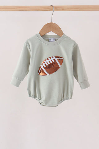 Sage football sequin bubble