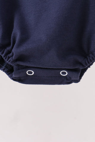 Navy football sequin bubble