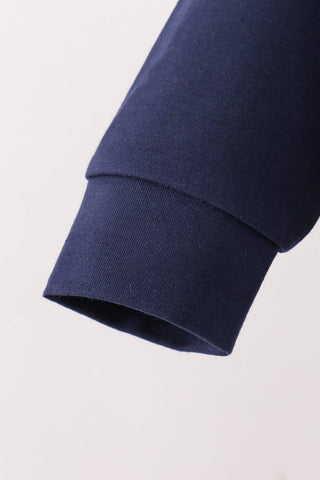 Navy football sequin bubble