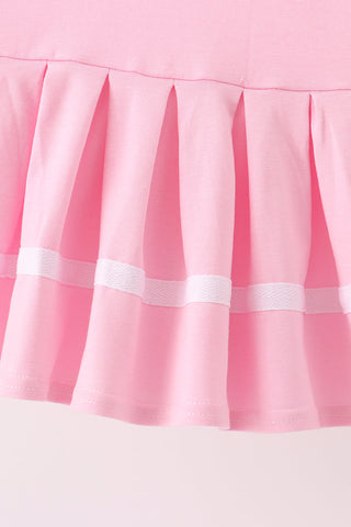 Pink football sequin dress