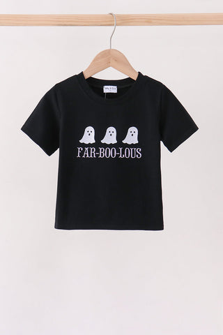 Black Ghost Embroidery Top