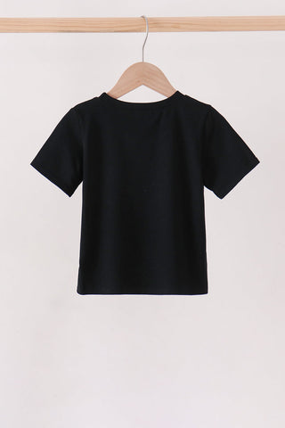 Black Ghost Embroidery Top