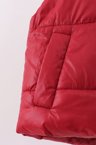 Maroon mom&me puffer vest