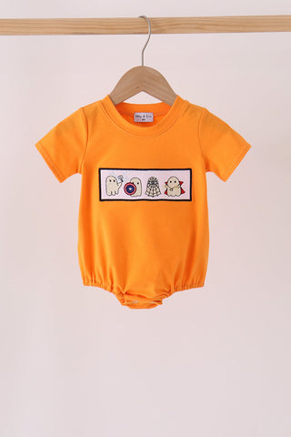 Orange ghost embroidery bubble