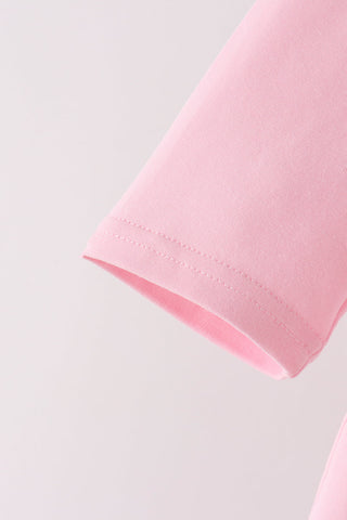 Pink floral bow bloomer set
