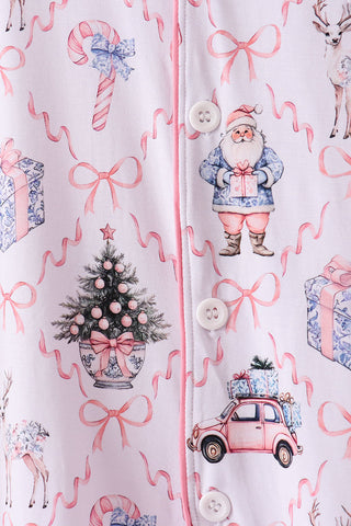 Pink nutcracker bamboo mom&me pajama set