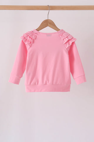 Pink Milk Cookies Ruffle Top