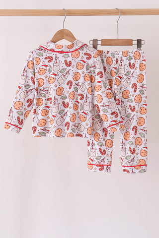 Red milk cookie bamboo pajama set