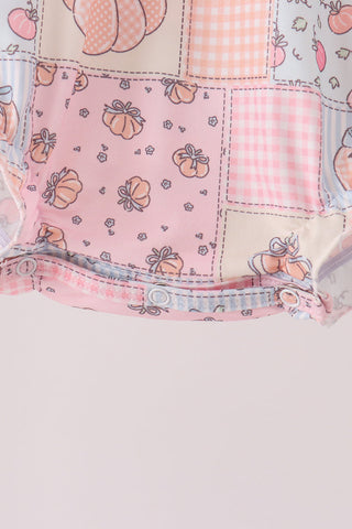 Pink pumpkin ruffle bubble