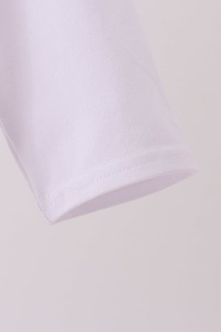 Blue train embroidery top