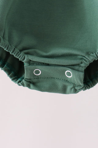 Green construction vehicle embroidery bubble