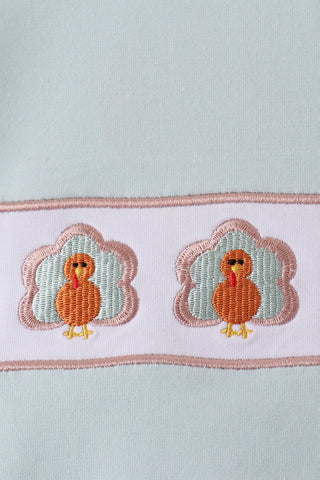 SageTurkey Embroidery Top