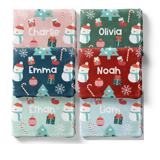 Cheery Christmas - Personalized Blanket