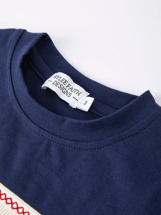 Toddler Boys Outfit – Baseball Dog Smocked Top and Plaid Shorts