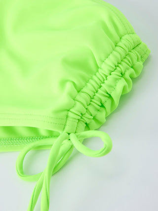 Summer Chicken Print Girls Long Sleeve Swim Set