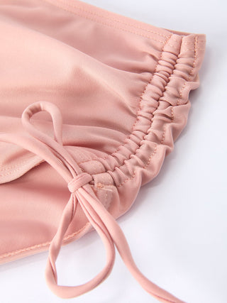 Summer Cat Print Girls Long Sleeve Swim Set