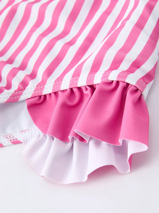 Western Girls Two Piece Swimsuit Ruffle
