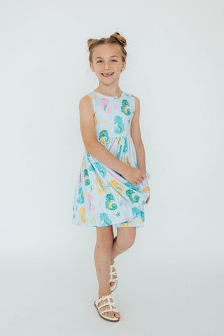 Seahorse Swirl Tank Twirl Dress