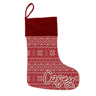 Classic Red Christmas Stocking - Personalized Stockings