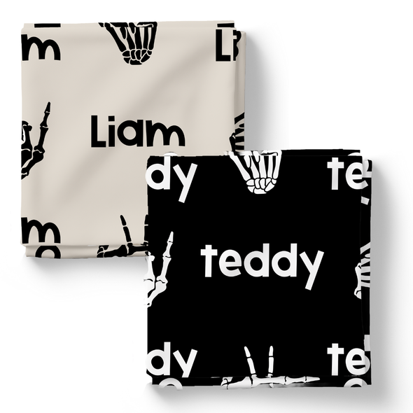 Rad Skelly - Personalized Swaddle Blanket