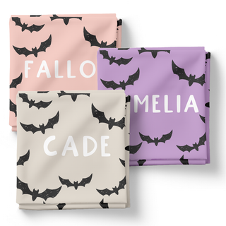 Bats Personalized - Personalized Swaddle Blanket