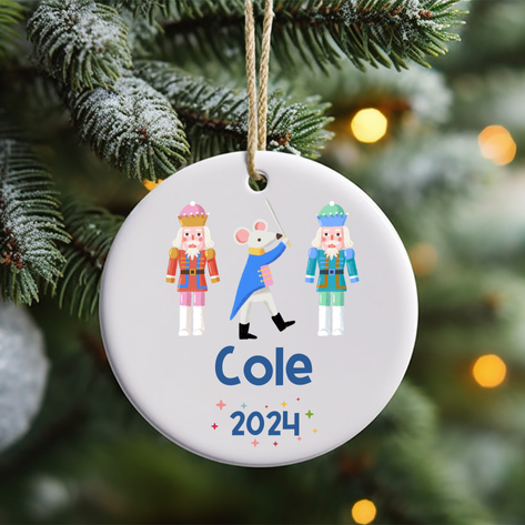 Nutcracker Personalized Christmas Ornament