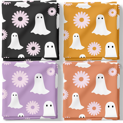 Ghosts and Flowers - Swaddle Blanket