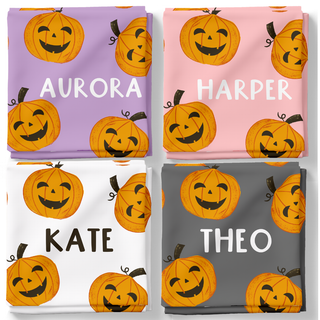 Happy Pumpkins - Personalized Swaddle Blanket