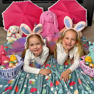 Personalized Easter Blanket - Spring Showers Design