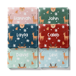 Reindeer Games - Personalized Blanket