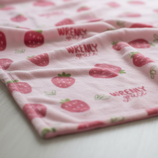 Strawberry - Personalized Name Blanket