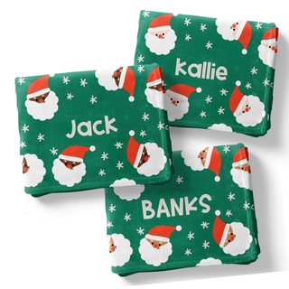 Black Santa - Personalized Blanket