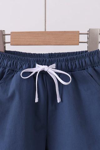 Boys Slate Blue Pocket Performance Shorts